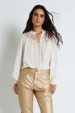 Blusa Tulipán Voilé Crudo SophieAndLucie