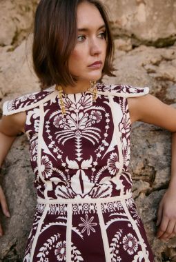 Vestido Christian Burgundy