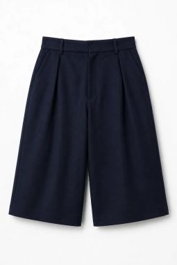 Pantalón Bermuda Tricotina Marino