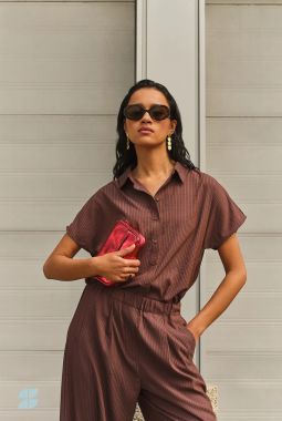Blusa Barley Tan Stripe