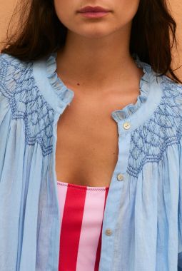 Blusa Tulipán Voilé Azul - SophieAndLucie