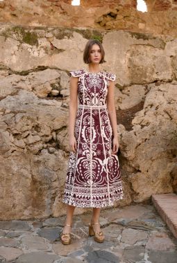 Vestido Christian Burgundy
