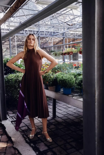VESTIDO PLISADO