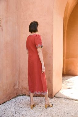Vestido Embroidery Peonia