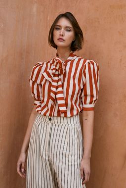 Blusa Lulu Rayas Teja