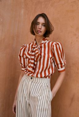 Blusa Lulu Rayas Teja