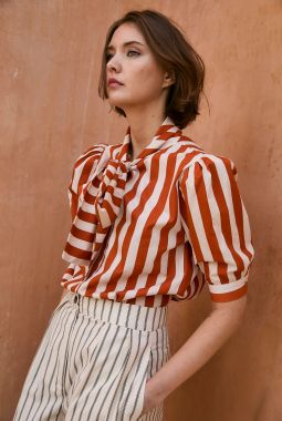 Blusa Lulu Rayas Teja