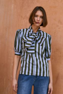 Blusa Lulu Rayas Verde