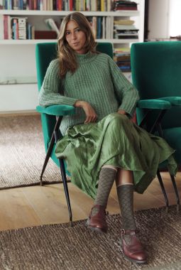 Calcetines Trenza Verde
