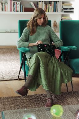 Calcetines Trenza Verde