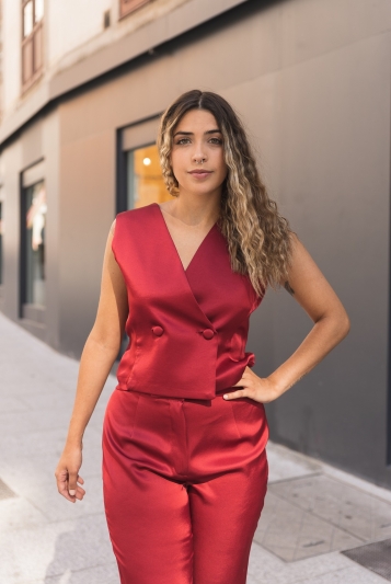 CUERPO CRUZADO GUINDA