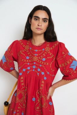 Vestido Amapola Rojo