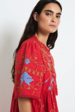 Vestido Amapola Rojo