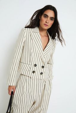 Chaqueta Spencer Raya Negra