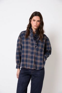 CAMISA CUADROS AZUL MARIBEL