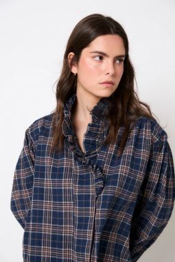CAMISA CUADROS AZUL MARIBEL