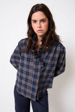 CAMISA CUADROS AZUL MARIBEL