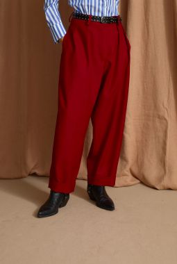 Pantalón Mar Tricotina Rojo