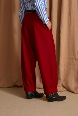 Pantalón Mar Tricotina Rojo