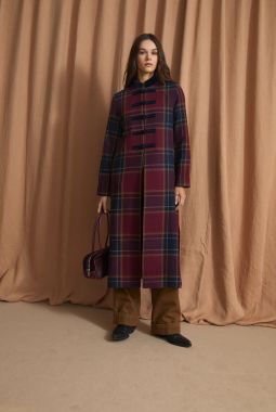 Abrigo Chiniski Margaret burgundy