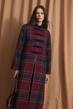 Abrigo Chiniski Margaret burgundy