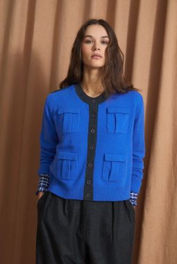 Chaqueta Militar punto Cian