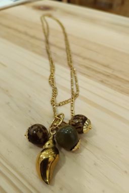 Collar Semillas doble Beach