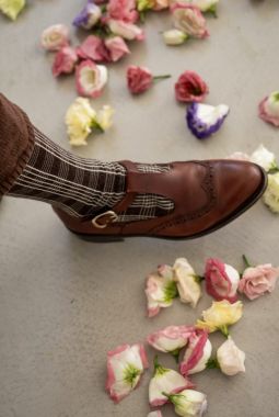 Calcetines Tartan Marrón