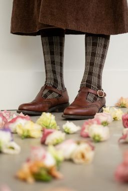 Calcetines Tartan Marrón