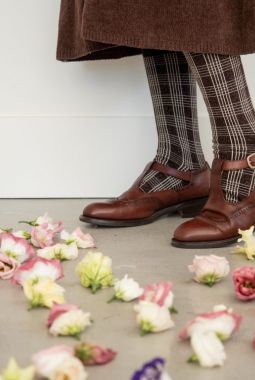 Calcetines Tartan Marrón