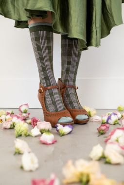 Calcetines Tartan Verde