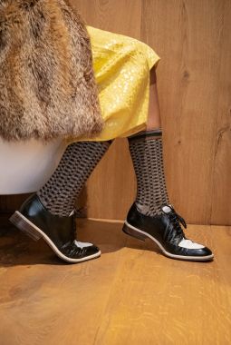 Calcetines Vichy Negro