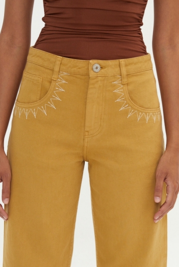 JEANS COACHELLA OCRE